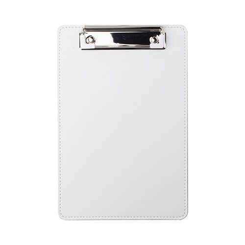 A5 leather clipboard for sublimation - white
