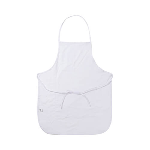Adult's white apron with pocket for sublimation