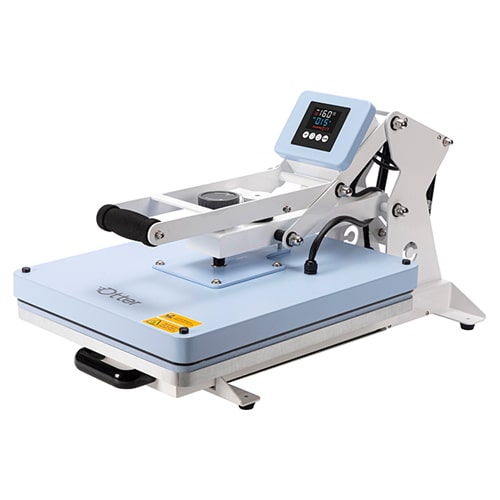 Automatic flat press with retractable tabletop 40 x 50 cm