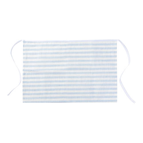 Canvas sublimation apron - cream with blue stripes