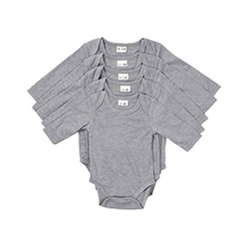 Children's body with long sleeves for sublimation - grey