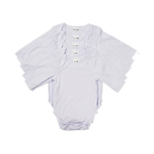 Children's body with long sleeves for sublimation - white