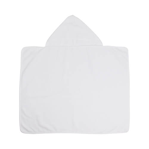Children's towel with a hood for sublimation - white
