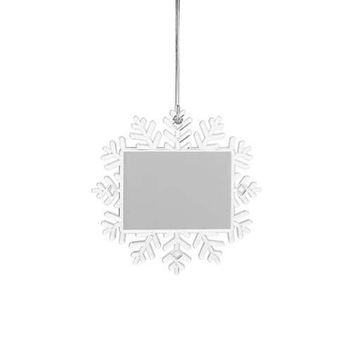 Christmas tree ornament – Ø 14 cm snowflake for sublimation printing