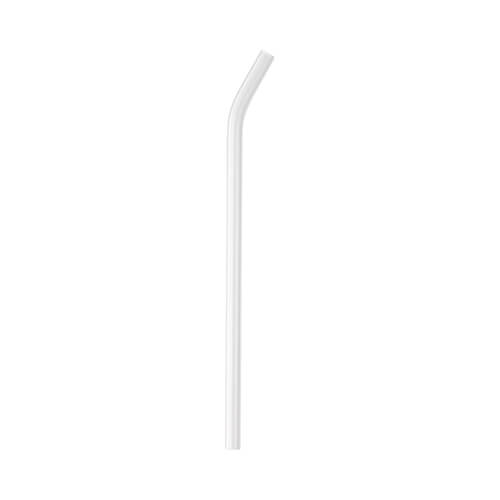 Curved glass straw 20 cm