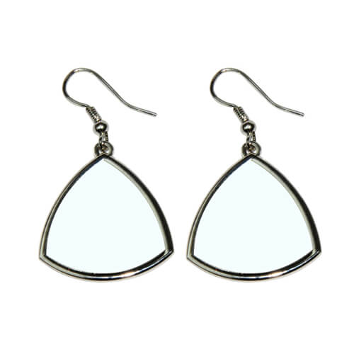 Curved triangle earrings Sublimation Thermal Transfer