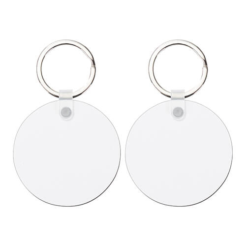 Double-sided MDF keychain for sublimation - circle