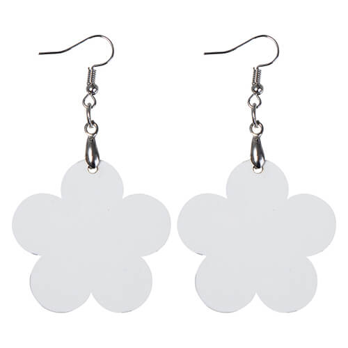 Earrings made of MDF for sublimation - flower