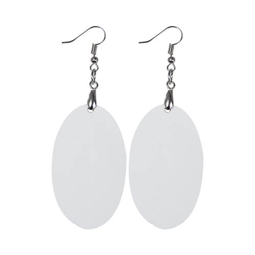 Earrings made of MDF for sublimation - oval