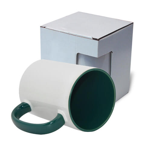FUNNY mug MAX A+ 450 ml dark green with box KAR5 Sublimation Thermal Transfer
