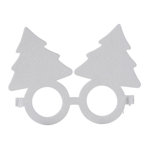 Felt glasses for sublimation - Christmas tree