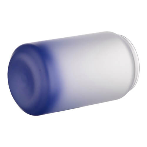 Frosted Glass For Sublimation 400 Ml Navy Blue Gradient Dark Blue Mugs And Ceramics 4999