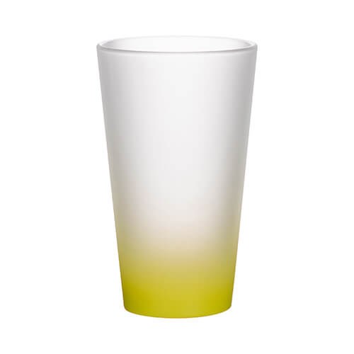 Frosted glass for sublimation 450 ml - lime gradient