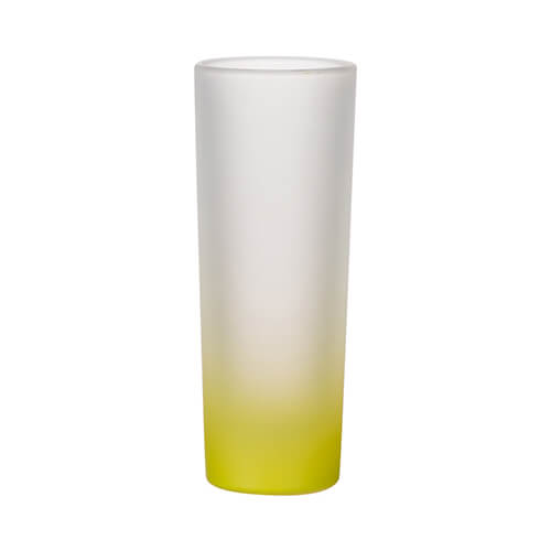 Frosted glass for sublimation 90 ml - lime gradient