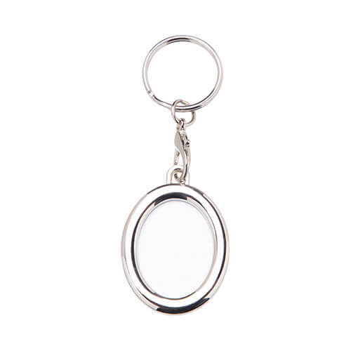 Keychain - double-sided frame - oval for sublimation