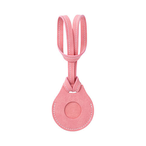 Leather charm with a luggage strap / AirTag pouch for sublimation - pink
