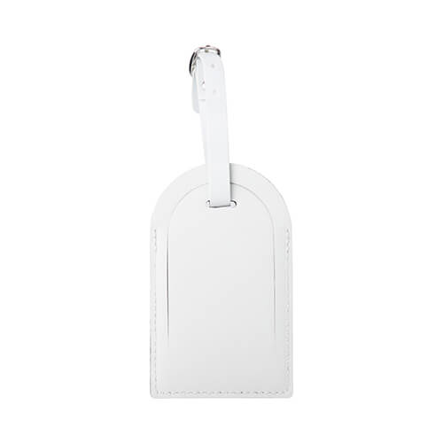 Leather luggage tag for sublimation - white dome
