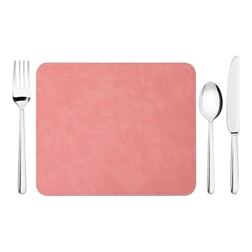 Leather pad 23 x 19 cm for sublimation - Pink