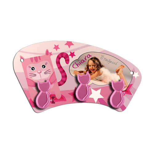 MDF hanger for sublimation printing – pink cats