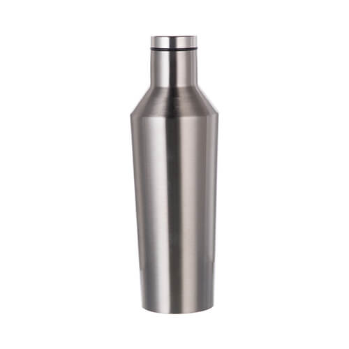 Metal bottle for wine 500 ml for sublimation - silver