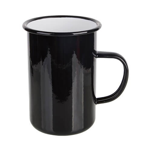 Metal mug 450 ml for thermal transfer - black