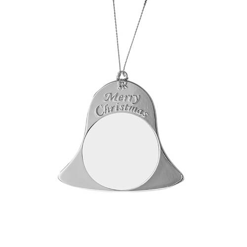 Metal pendant for sublimation - silver bell
