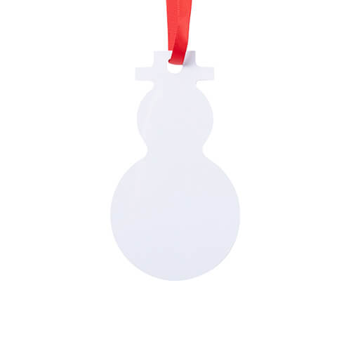 Metal pendant for sublimation - snowman