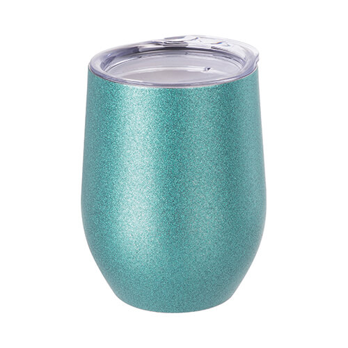 Mug for mulled wine 360 ml for sublimation - blue glitter
