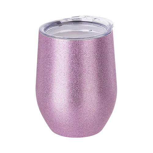Mug for mulled wine 360 ml for sublimation - pink glitter