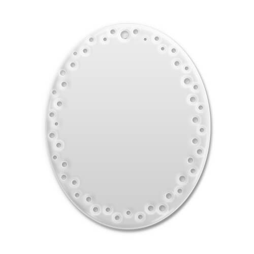 Oval ceramic tile with holes 10 cm Sublimation Thermal Transfer