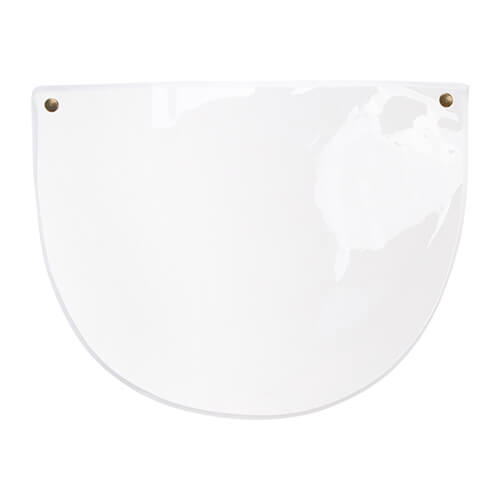 PVC face shield for cap