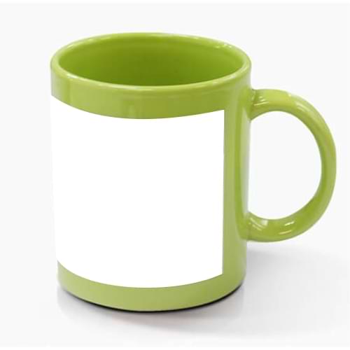 Patch mug 330 ml green Sublimation Thermal Transfer