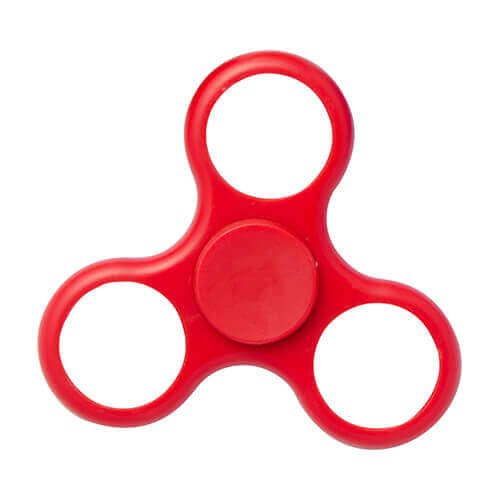 Plastic fidget spinner for sublimation printing – Whirlwind - red