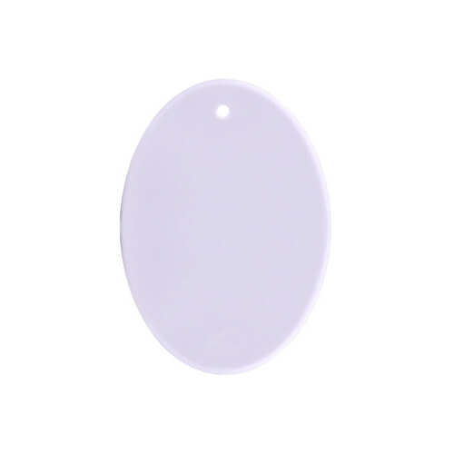 Plastic oval pendant Sublimation Thermal Transfer