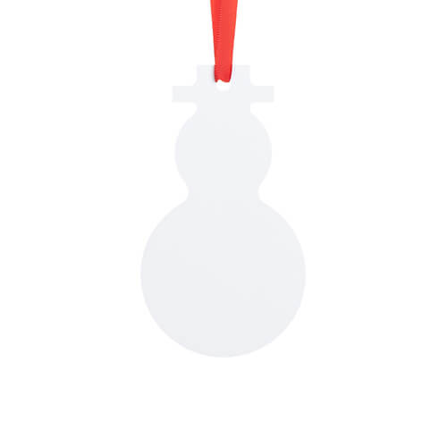 Plastic pendant for sublimation - snowman