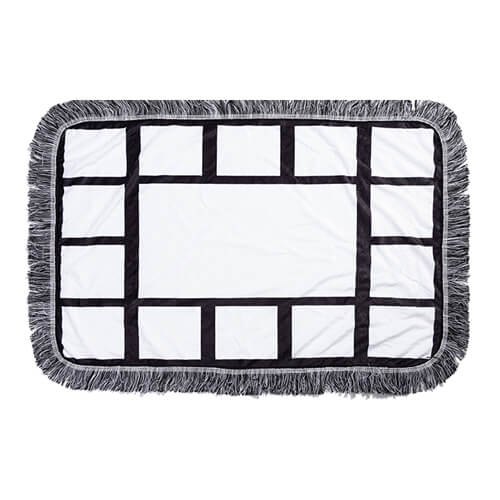 Plush blanket 80 x 50 cm with panels for photos for sublimation - 15 panels