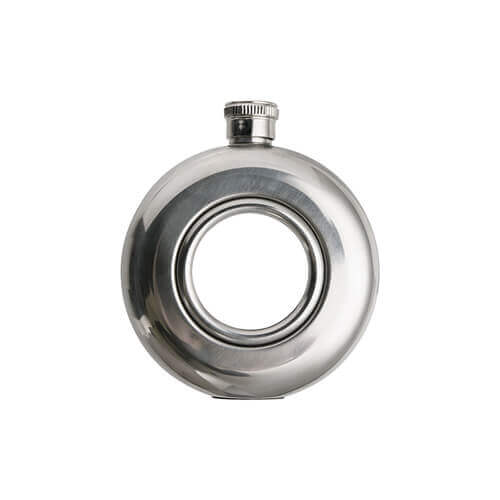 Round metal hip flask 150 ml Sublimation Thermal Transfer