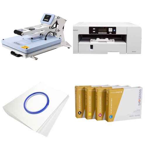 Sawgrass Virtuoso SG500 printer set + flatbed press 40 x 50 cm - OT-PB4050SMDLB ChromaBlast