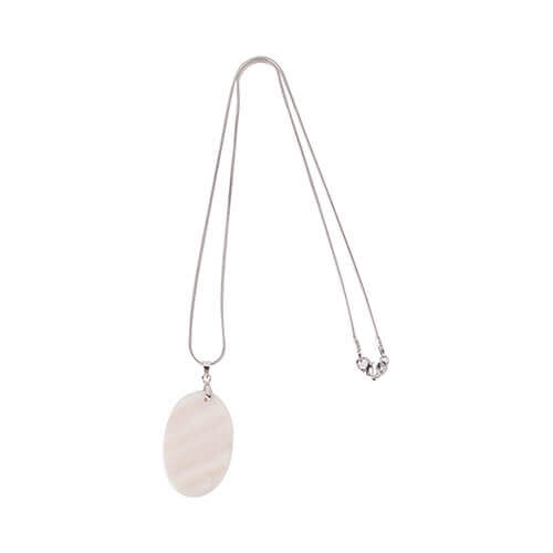 Seashell chain pendant for sublimation printing - oval