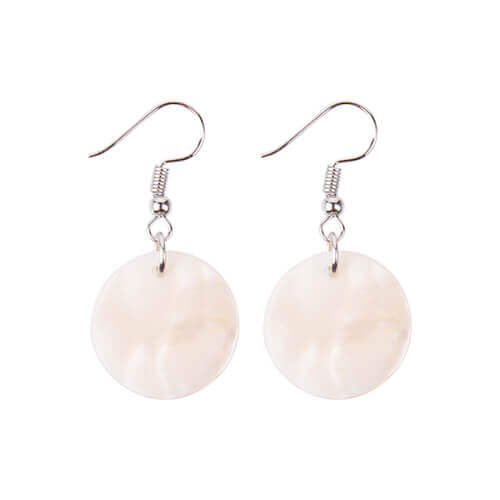 Seashell earrings for sublimation - circle