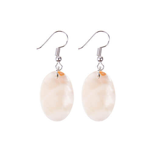 Seashell earrings for sublimation - oval