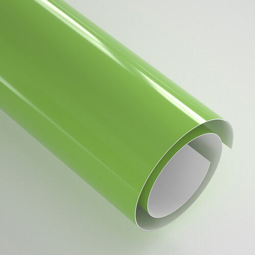 Self-adhesive foil 30.5 x 30.5 cm - 20 sheets - Glossy Yellow Green