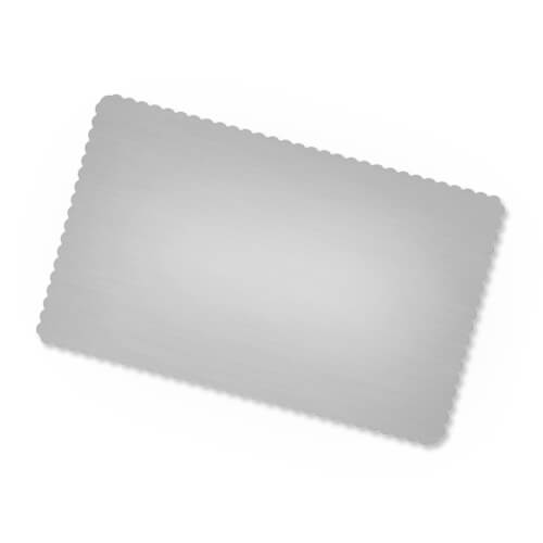 Silver metal business cards, pack of 10. Sublimation Thermal Transfer