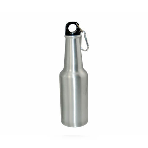 Silver tourist water bottle bottle-shaped 400 ml Sublimation Thermal Transfer