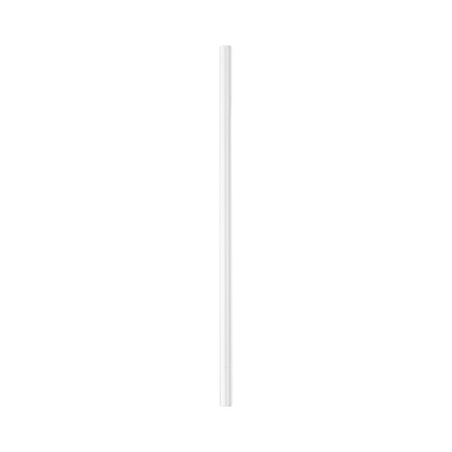 Simple, smooth glass straw 23 cm