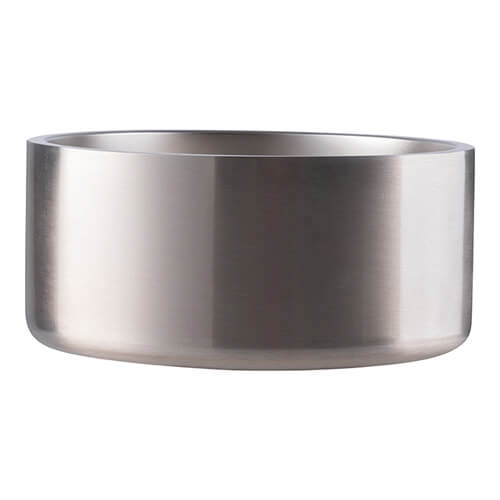 Stainless steel dog bowl 960 ml for sublimation - silver