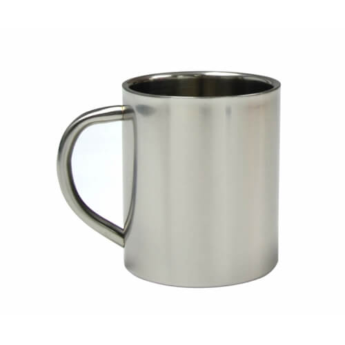 Stainless steel mug 300 ml Sublimation Thermal Transfer - silver