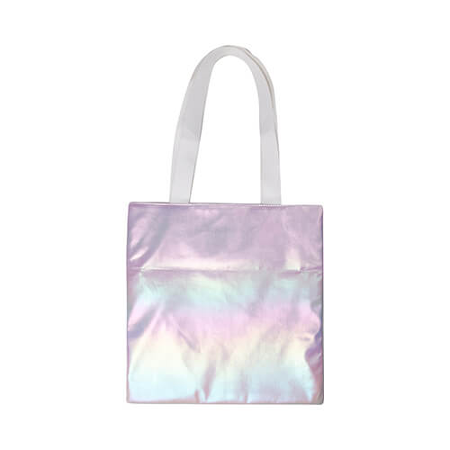Sublimation bag 34 x 36 cm - holo effect - purple