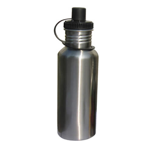Tourist water bottle MAX silver 600 ml for sublimation