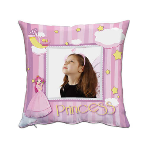Two-colour satin cover 38 x 38 cm for sublimation printing - Princess